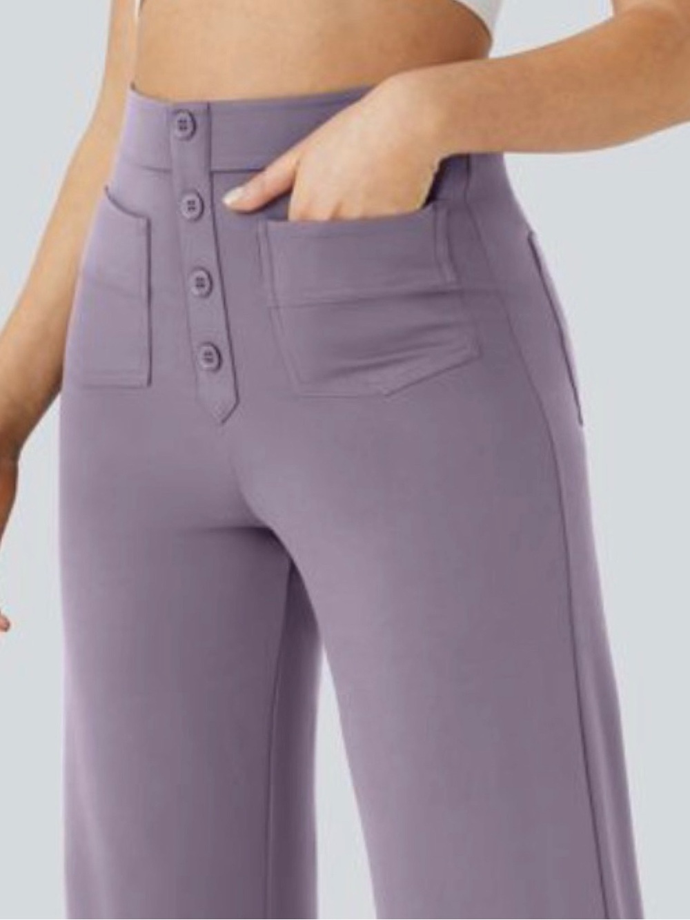 HALARA DayStretch High Waisted Pockets Straight Leg Casual Pants Size Large